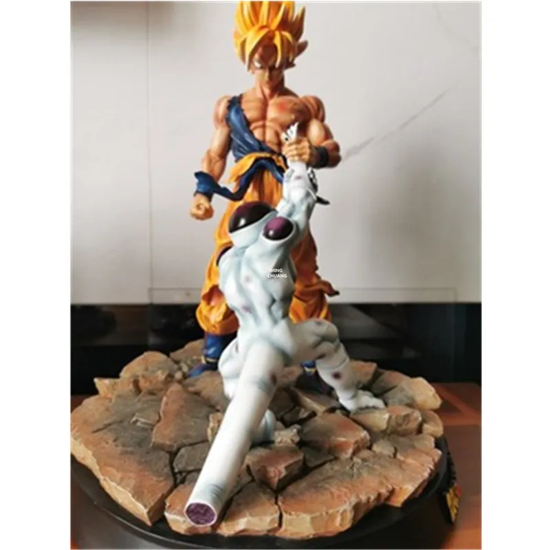 1" аниме Dragon Ball Z статуя Сон Гоку против Frieza бюст сцена полная длина портрет Kakarotto анимационная фигурка GK игрушечная коробка 41 см V337