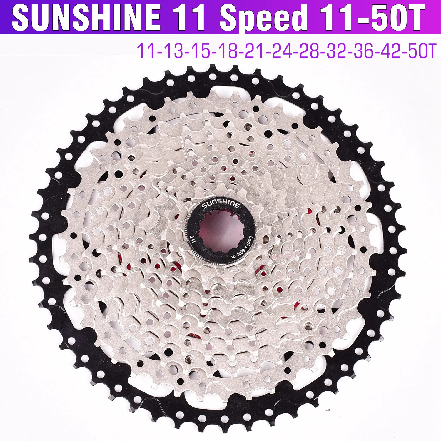 

Солнечный свет для велосипедной MTB 11-скоростных 42T46T50T переменная скорость маховик башня зубчатое колесо горный велосипедный маховик аксесс...