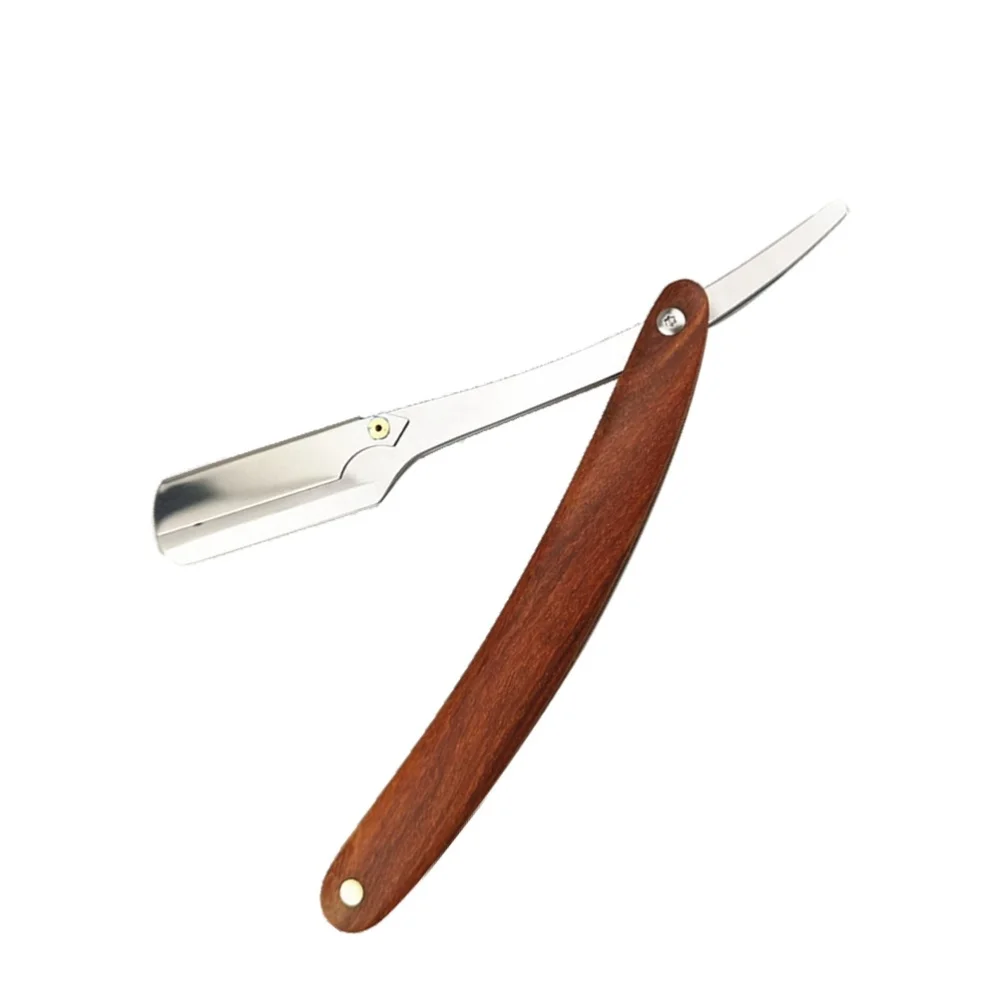 

Chic Straight Barber Edge Steel Razors Men Vintage Straight Edge Metal Hair Shaper Barber Razor without