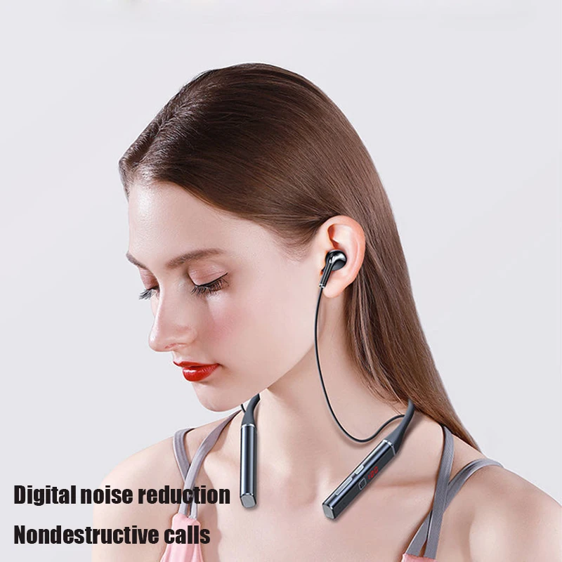 

100 hours Wireless Earphone Bluetooth Magnetic Neckband Headphone TWS IPX5 Waterproof Sport Headset Noise Cancelling Micophone