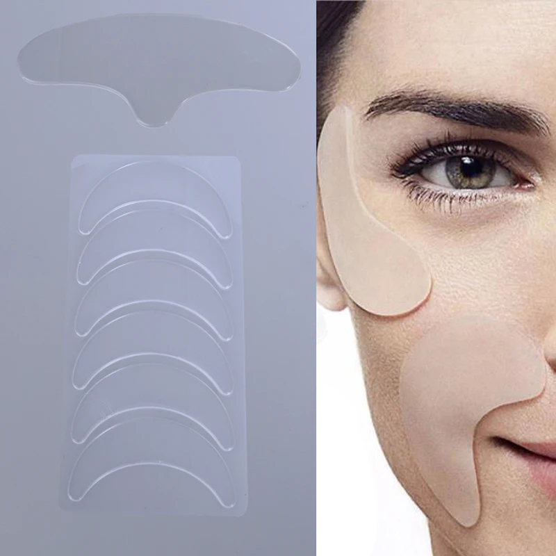 

Anti Wrinkle Eye Lines Chin Pad Silicone Reusable Face Lifting Smooth Skin Patch New