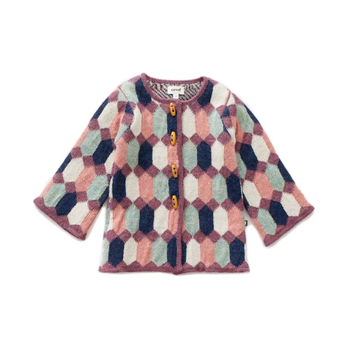 patchwork sweaters Свитер с попкорном кардиган для маленьких девочек свитер для малышей пуловер трикотажные юбки комплекты одежды из 2 предметов осенний свитер oeuf - Цвет: patchwork sweaters