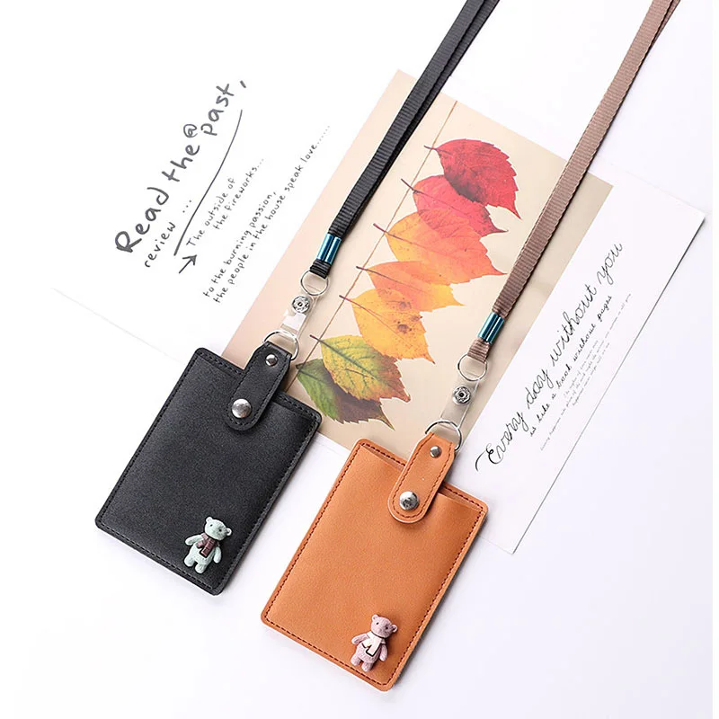 2020 New Women Wallet Multi-card Position Card Holder Pull Key ID Name Badge Keychain Coin Purse Lanyard Over | Багаж и сумки