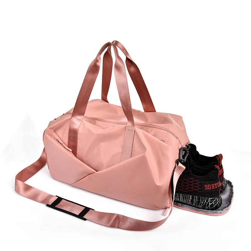 Модные вместительные женские сумки на плечо Женская дорожная сумка розового