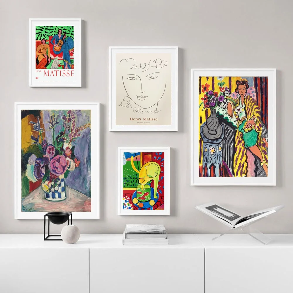 Модные Ретро-постеры с изображением Гарри Матисса современное искусство постеры