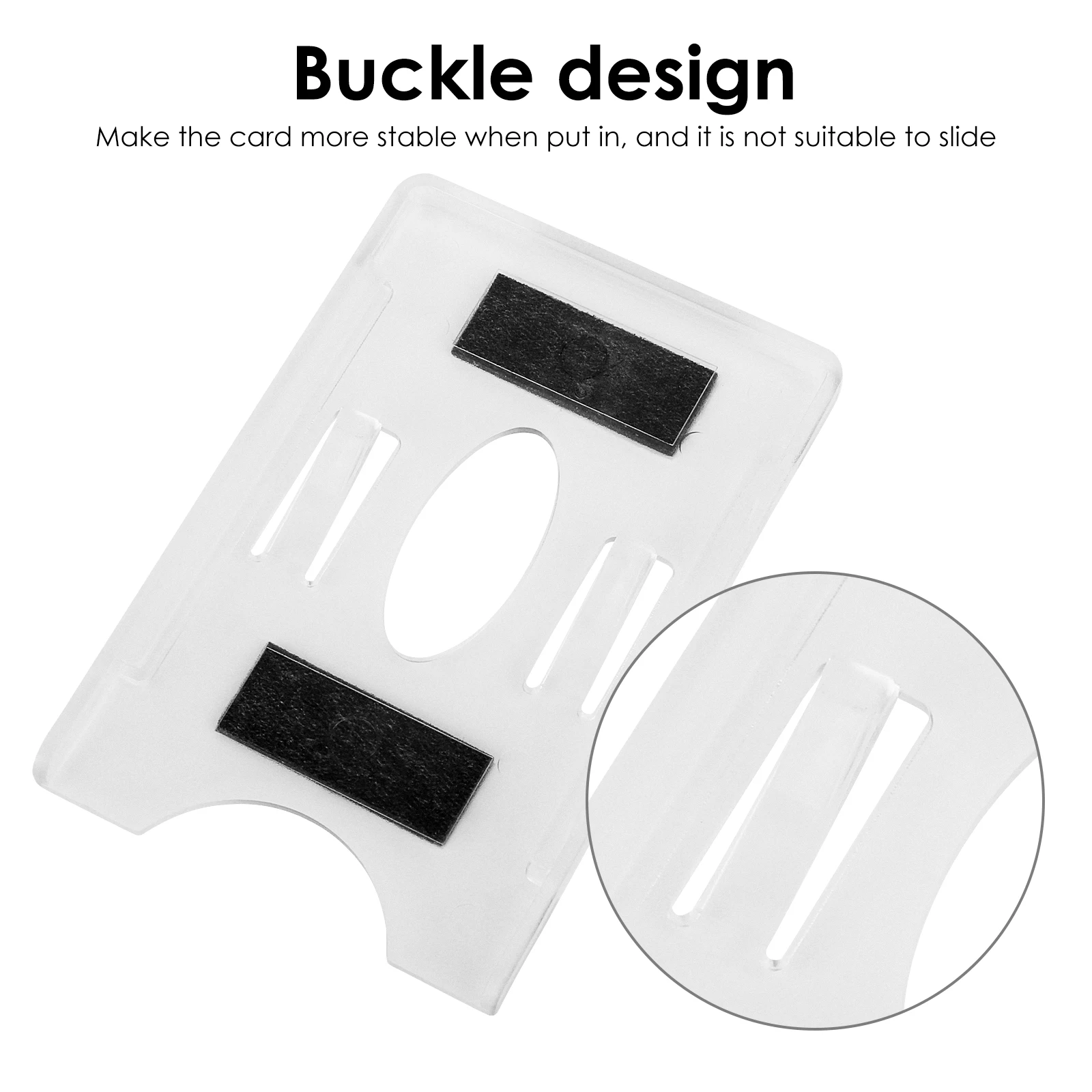 Sucker Card Holder For Windshield Glass Tag Durable ID IC card holder Sleeve Car Organization | Auto Fastener & Clip