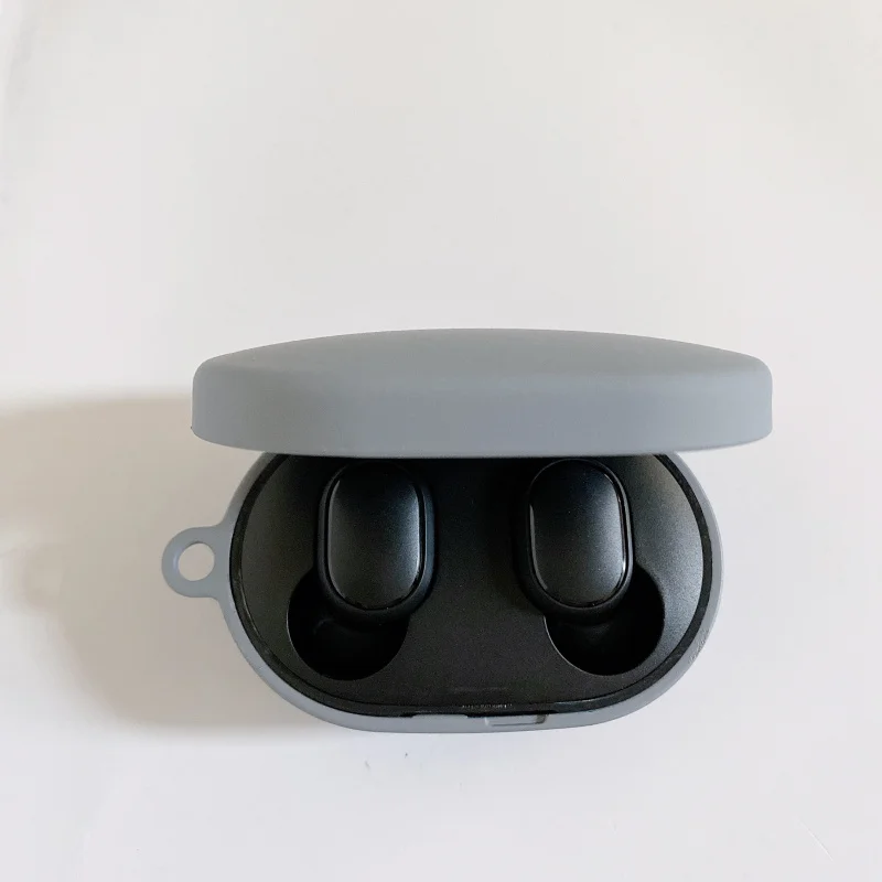 

for Redmi AirDots S gradient earphone protective cover wireless bluetooth charging box earphone accessories carabiner