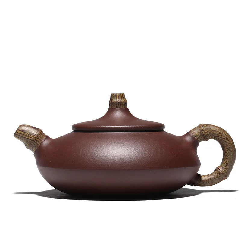 

Yixing Zisha teapot original teapot old purple clay twisted clay Hehuan teapot antique Cao Zhigang new product