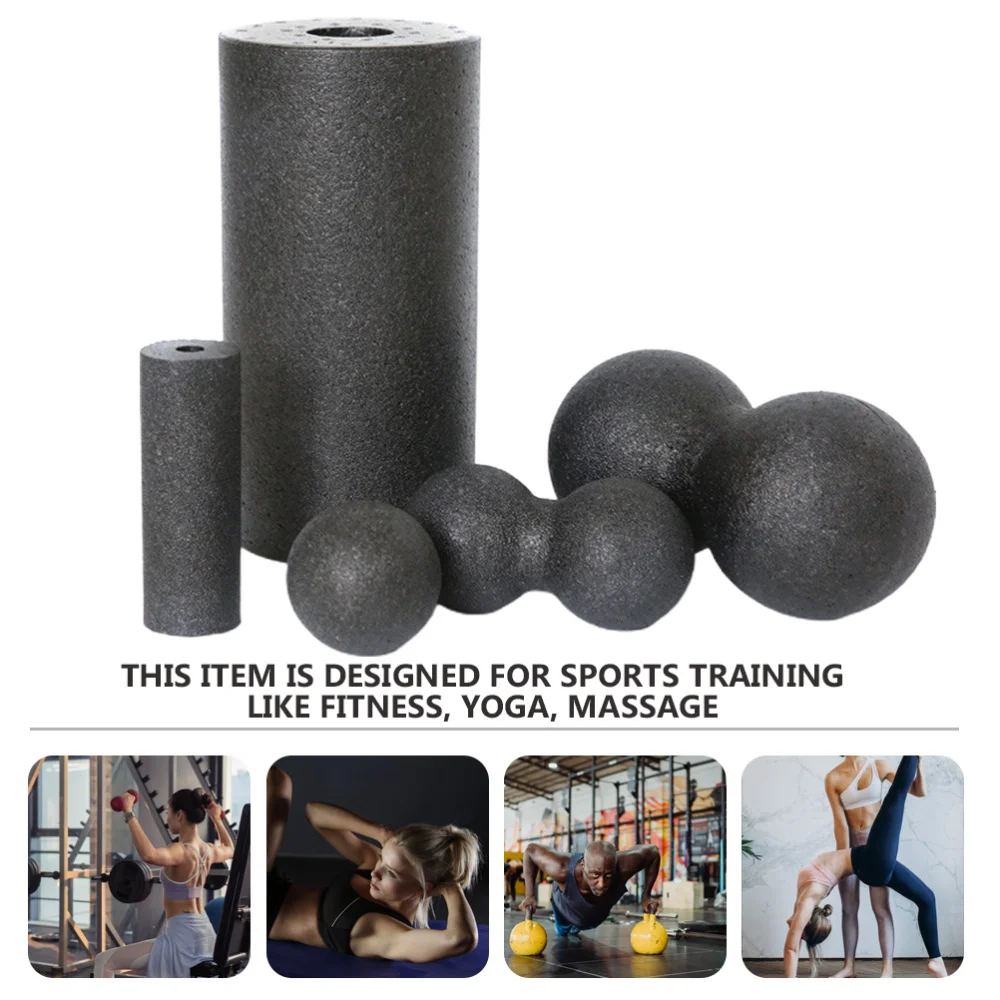 

5pcs Yoga Balls Column Cylinder Roller Therapy Yoga Accessories