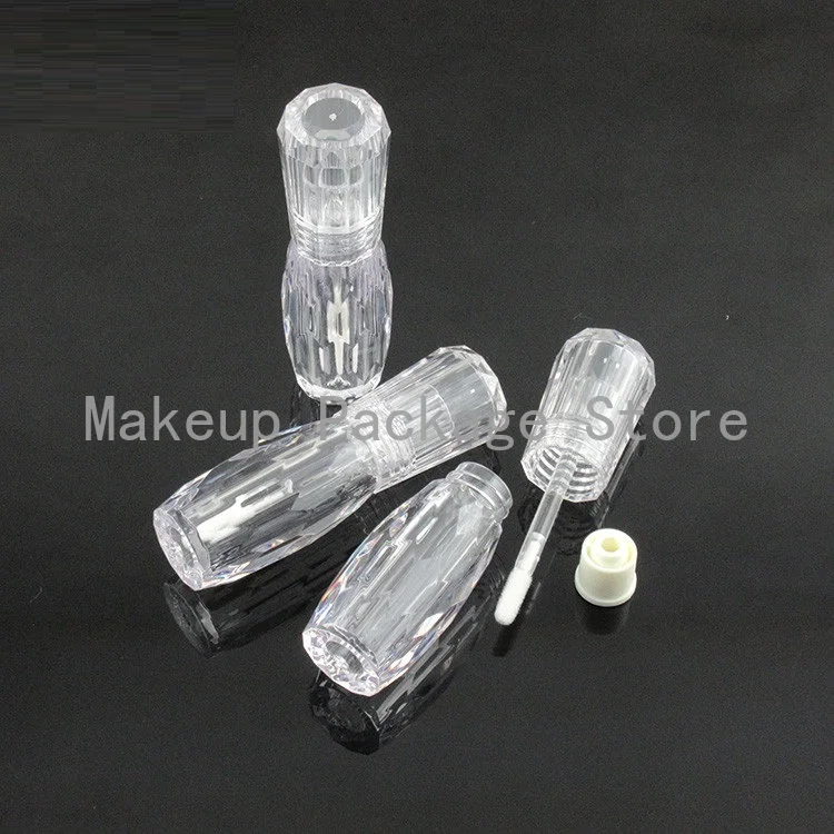 

10/30/50/100pcs Transparent Crystal Diamond Lip Gloss Bottle Lip Glaze Cosmetics 3ml Empty Makeup DIY Lip Glaze Tube Refillable