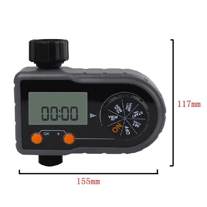 

PHFU-Digital Water Timer Solenoid Valve Home Garden Automatic Water Timer Garden Irrigation Controller System with LCD Display