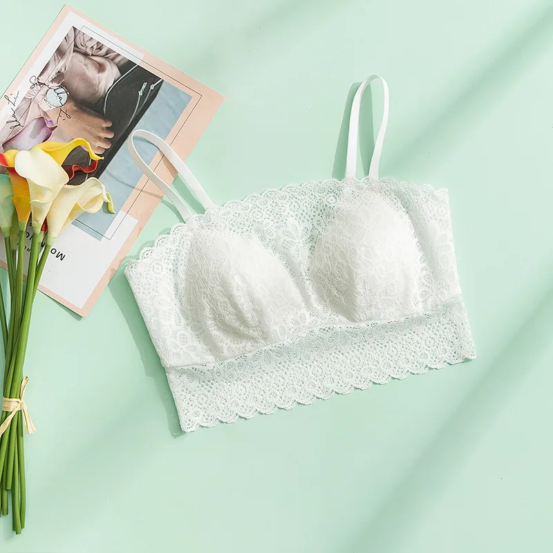 

Silk Lace Without Steel Ring Tube Top Vest Brass Female Anti-light Silkworm Silk Underwear Hate Bra Thin Bra