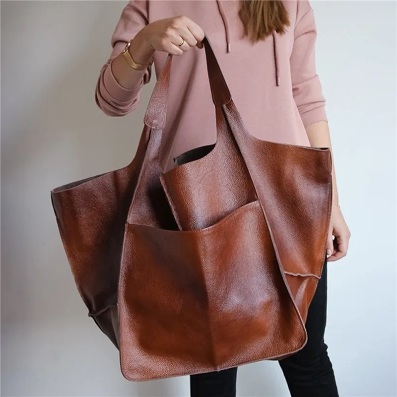 

Повседневная Мягкая Вместительная женская сумка-тоут, дизайнерский внешний вид, роскошная женская большая Фотосумка в стиле ретро