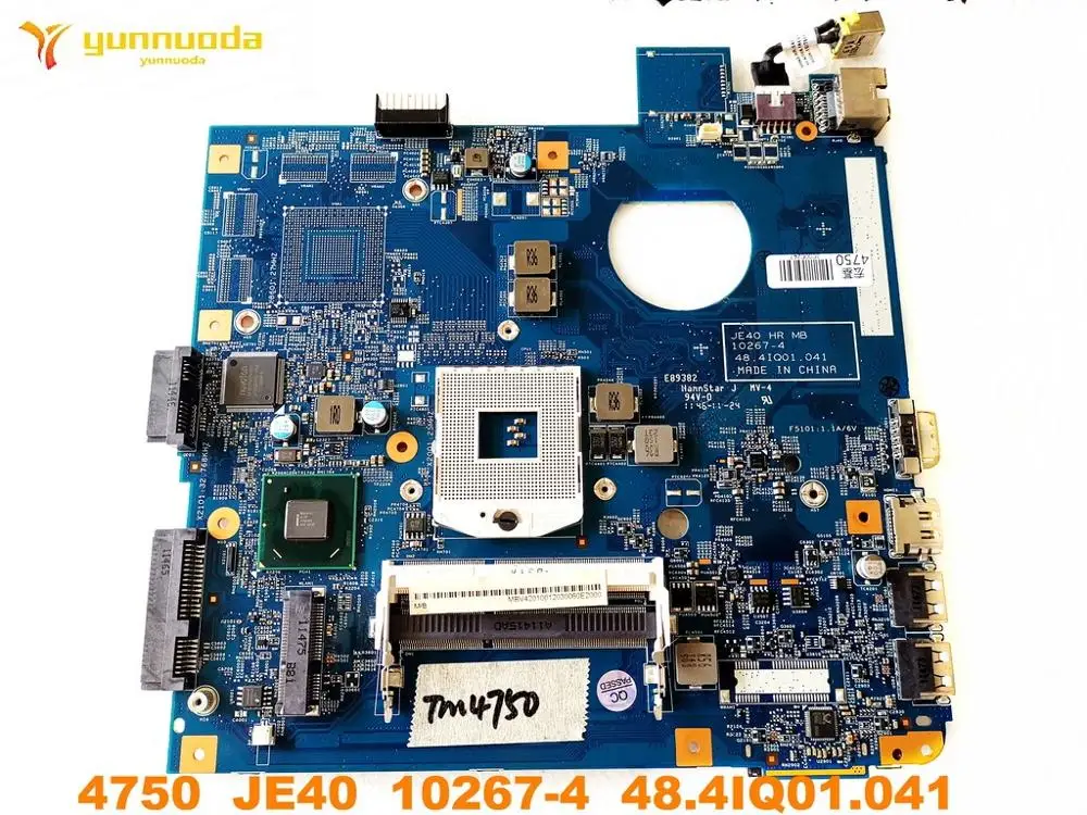 Оригинальная материнская плата для ноутбука ACER 4750 JE40 10267 4 48. 4iq01. 041 протестирована