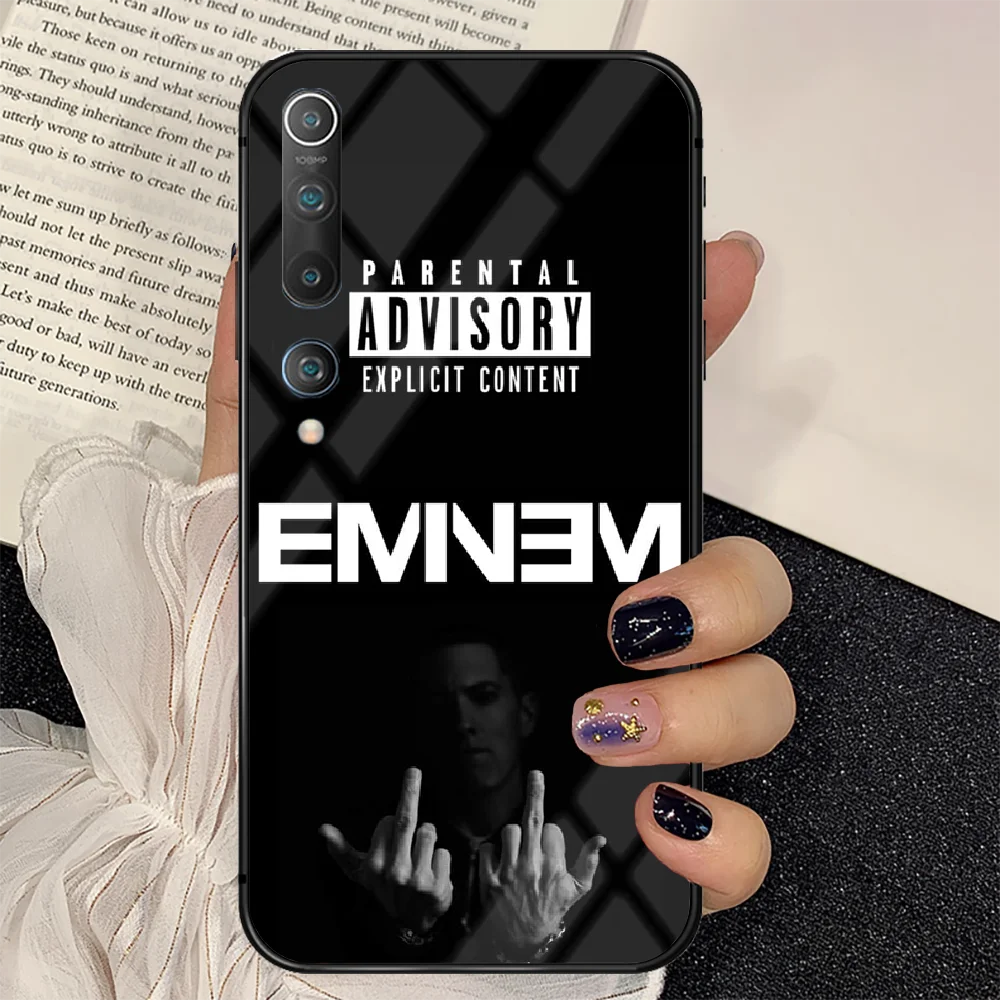 

Rapper Marshall Mathers Eminem Phone Tempered Glass Case Cover for Xiaomi Mi A F X POCO M Note 3 9 10 11 i T Pro Lite Trend