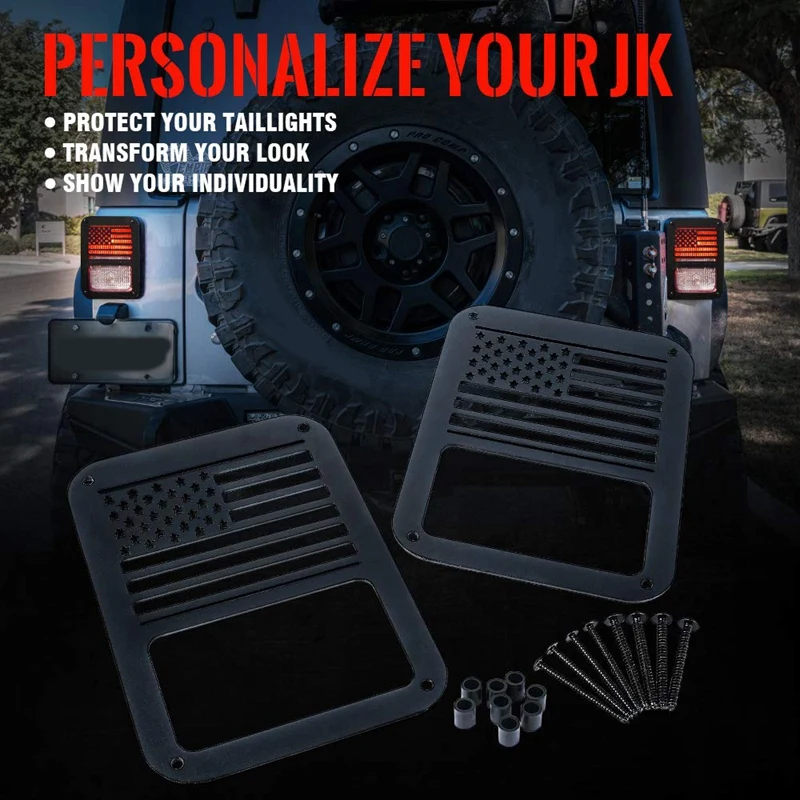 Автомобильный задний светильник защитные накладки для 2007 2017 Jeep Wrangler JK