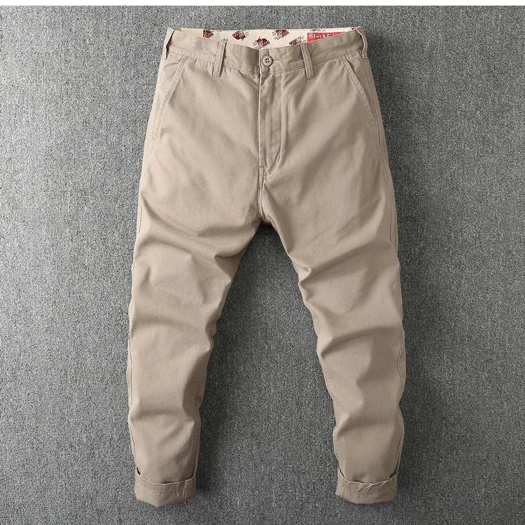 

America Amekaji Top Quality Men Vintage Safari Style Cargo Pant Winter Fall Basic Version Thicken Casual Cotton Straight Trouser