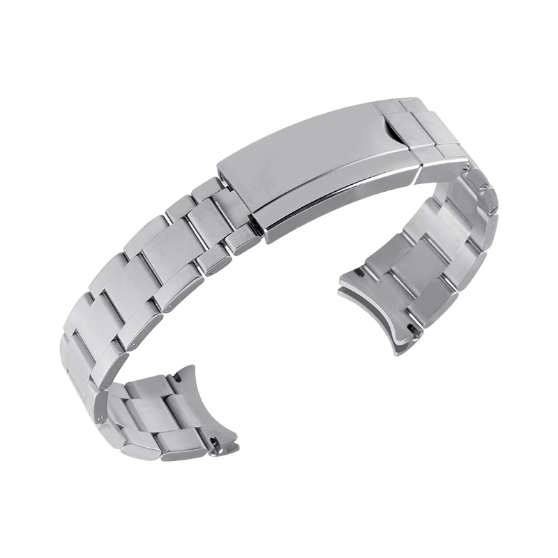 Высококачественный Браслет для часов из нержавеющей стали 20 мм серебряный