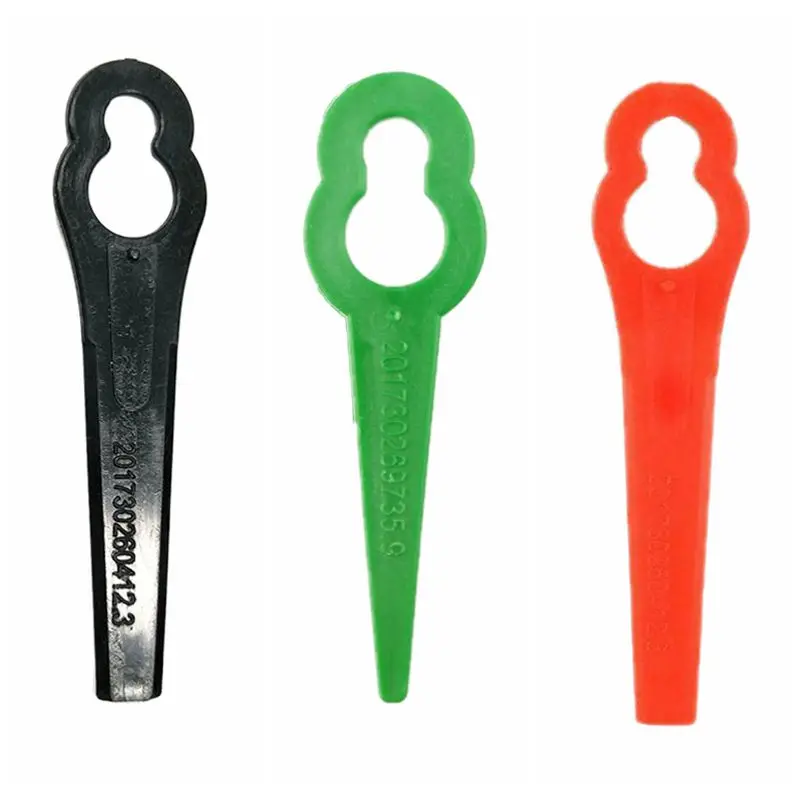

2021 New Trimmer For Grass Lawn Mower 100 Pcs / set Grass Cutting Blade Replacement Blade Plastic String Blades Garden Tools