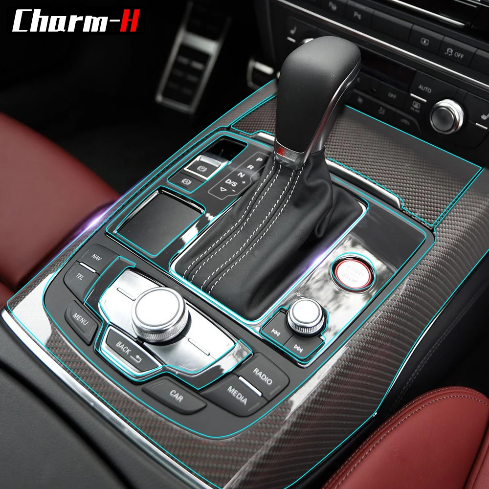 Для Audi C7 S6 2012-2016 автомобильный Стайлинг невидимая прозрачная центральная консоль