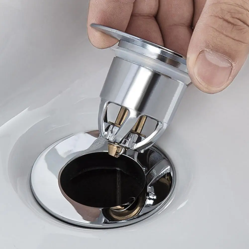 

Sturdy Practical Push Type Sink Strainer Eco-Friendly Sink Strainer Simple Installation for Bathtub