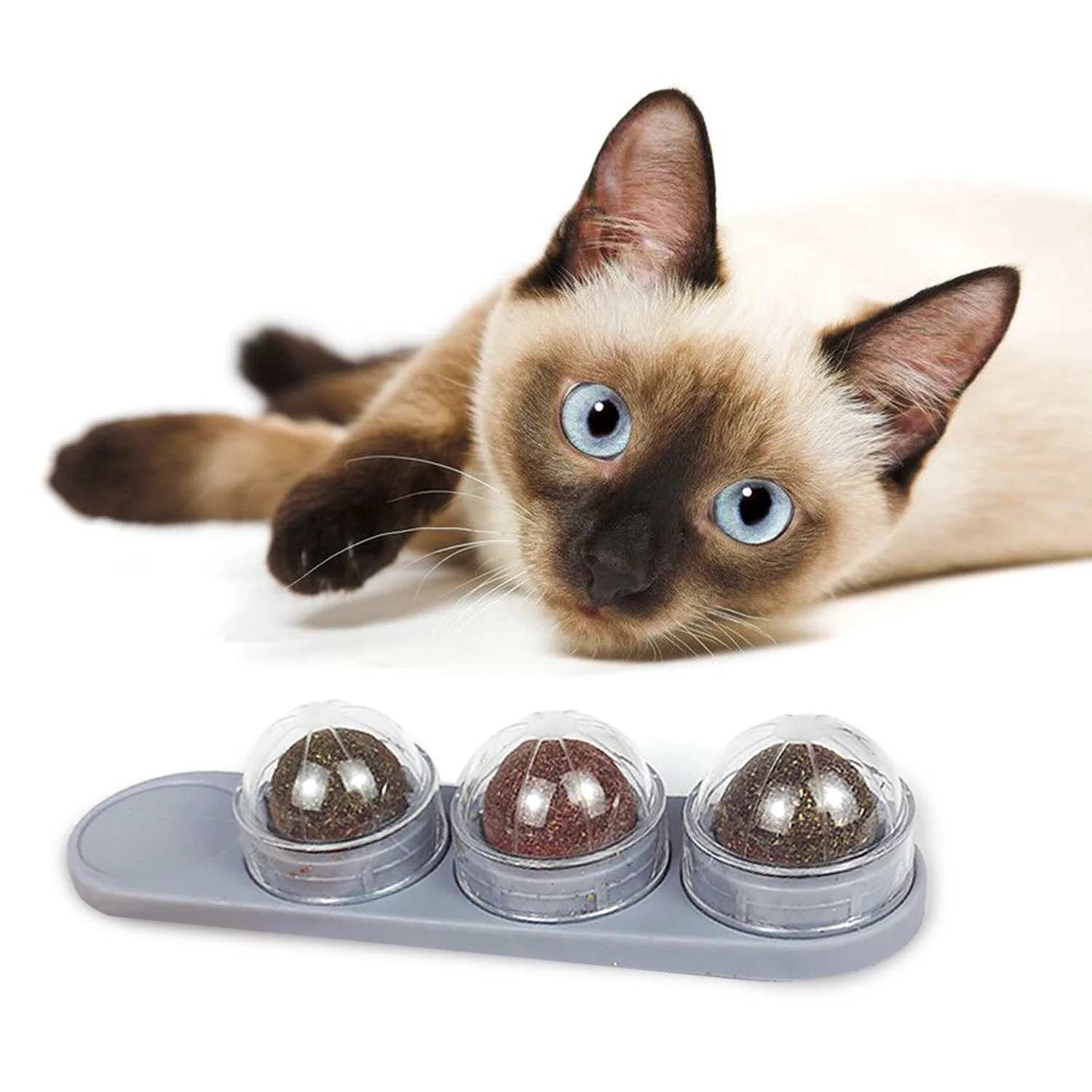 Кошка игрушка самоклеящаяся вращающийся натуральный съедобные кошачья мята