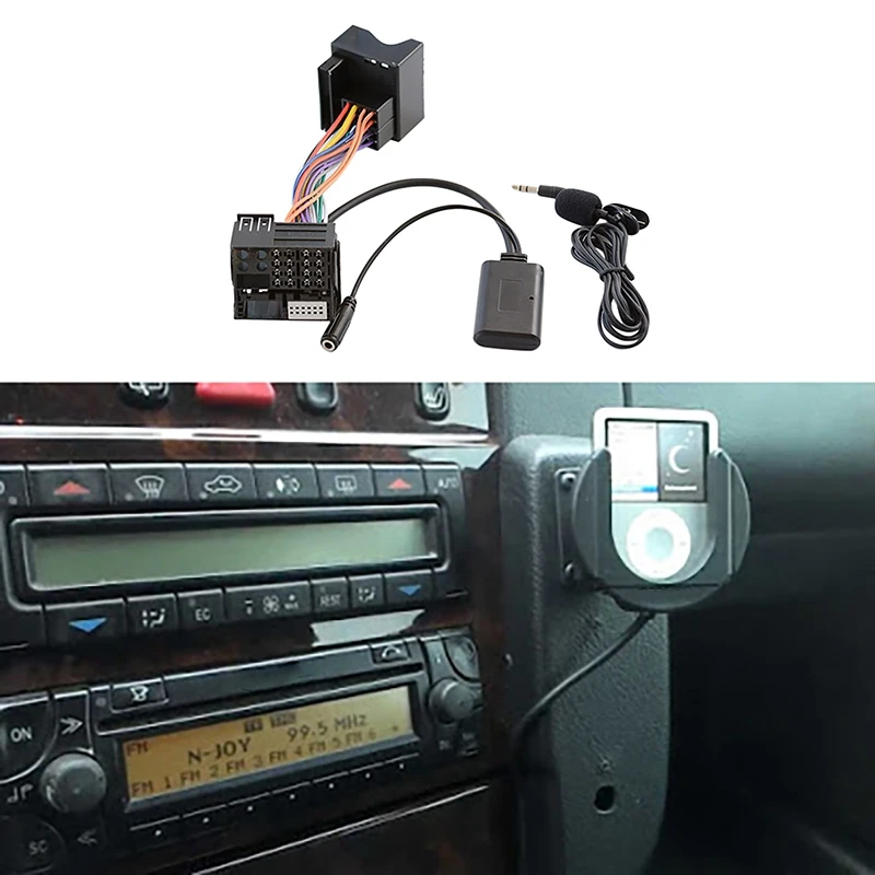 

Car Bluetooth 5.0 Aux Cable Microphone Handsfree Mobile Phone Free Calling Adapter for Benz W169 W245 W203 W209 W164