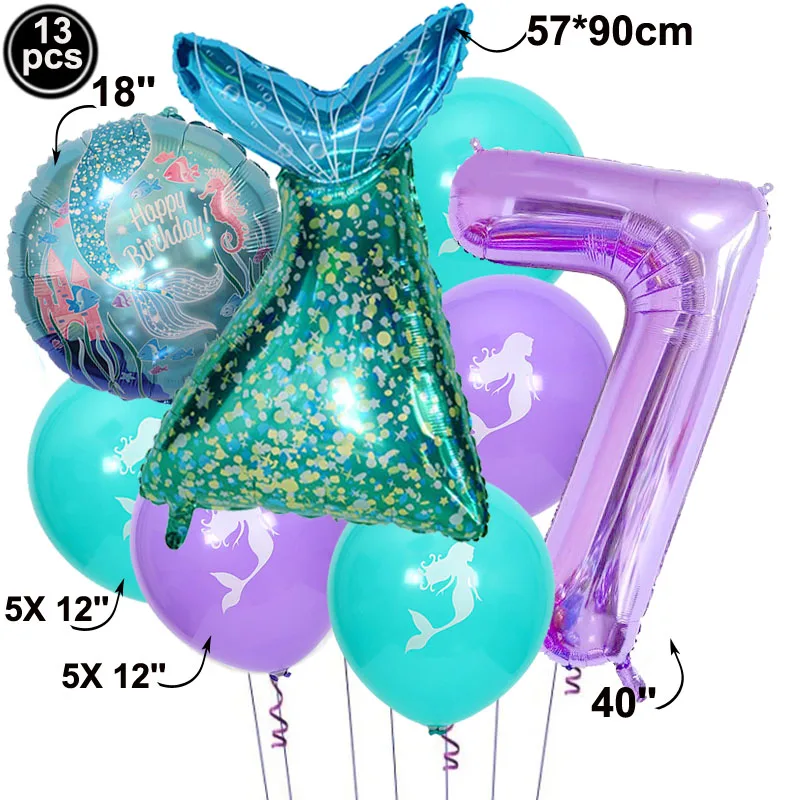 

Воздушные шары с хвостом русалки, украшение для дня рождения, 1 2 3 4 5 6 7 8 9