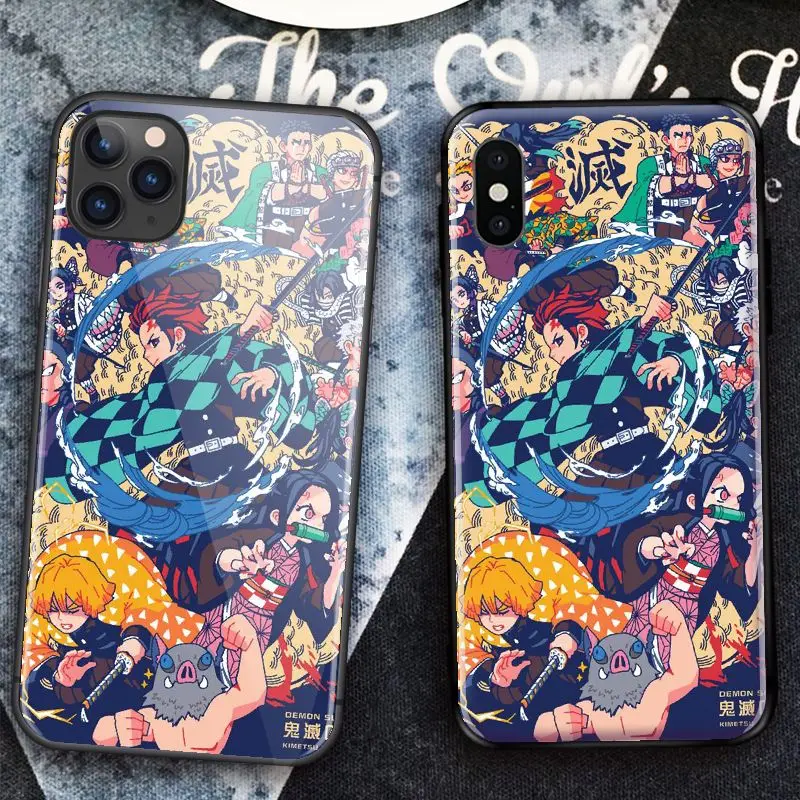 Чехлы из закаленного стекла для iPhone SE 6 6s 7 8 plus x xr xs 11 12 mini Pro Max | Мобильные телефоны