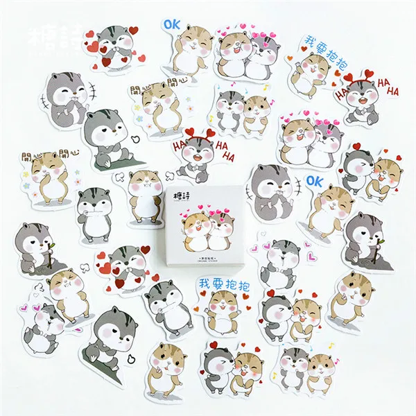 S0002-9 1 коробка, декоративные наклейки для скрапбукинга, дневник, милые листья, цветок, наклейки для еды, сделай сам, Kawaii, Канцелярские Стикеры школьные принадлежности - Цвет: S0002-9