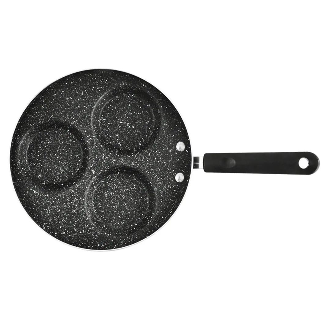 

3 Holes Non-Stick Egg Pancake Frypan Frying Pan Omelette Cookware Kitchen Bar Accessories High Quality