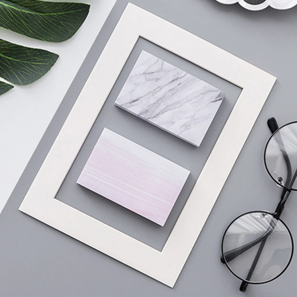 

6pcs/set Stone Texture Home Office Self-Stick Note Memo Multifunctional For Reminders School Portable Paper Work DIY Stationery