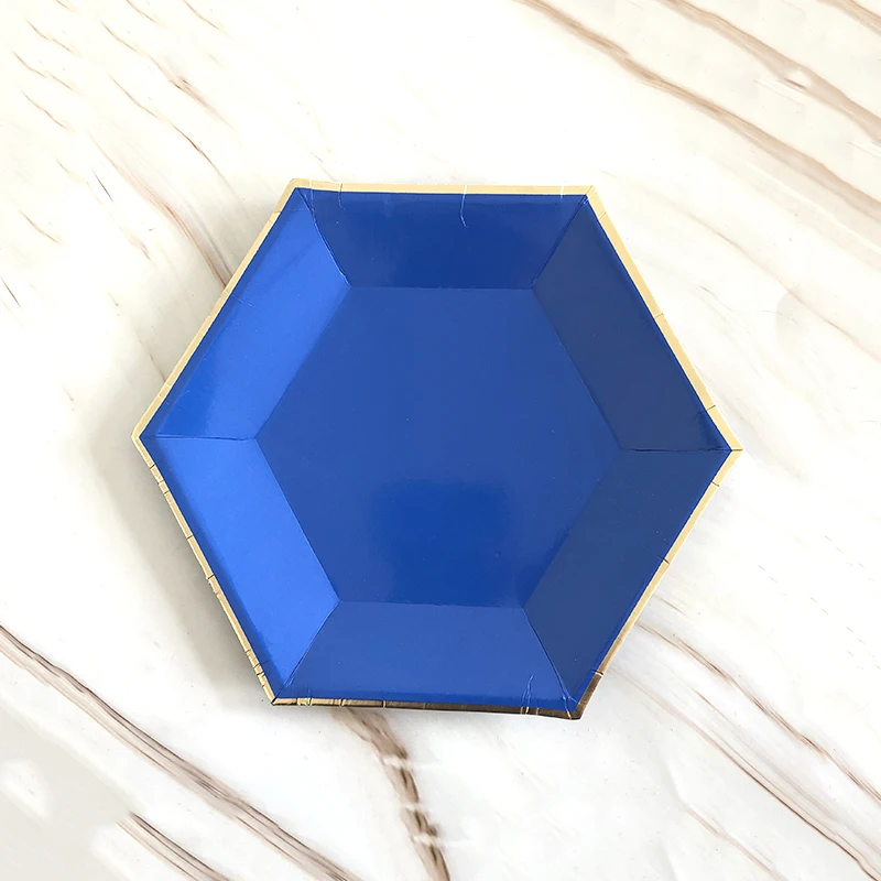 64 шт./компл. фольгированная Золотая одноразовая посуда товары для детского дня