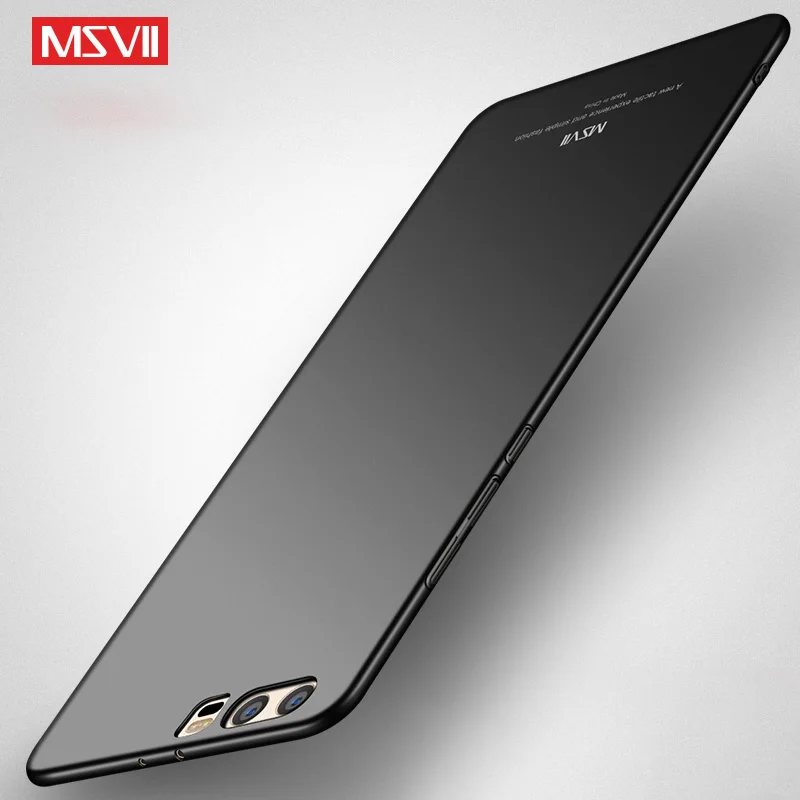 Msvii для Huawei P10 чехол Plus Роскошный тонкий Чехол Жесткий матовый ПК задняя крышка Lite