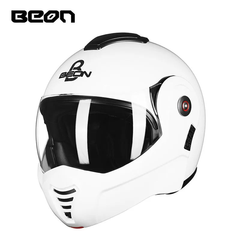 Новый мотоциклетный шлем BEON B702 Flip Up Motorbike Modular Safety Hat Back Somersault Moto Casque Casco ECER Approved Open Face.