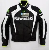 kawasaki Мотоциклы внедорожные мотоциклетные ралли пальто для занятий верховой ездой куртки ветрозащитная одежда двигателя - Цвет: Белый