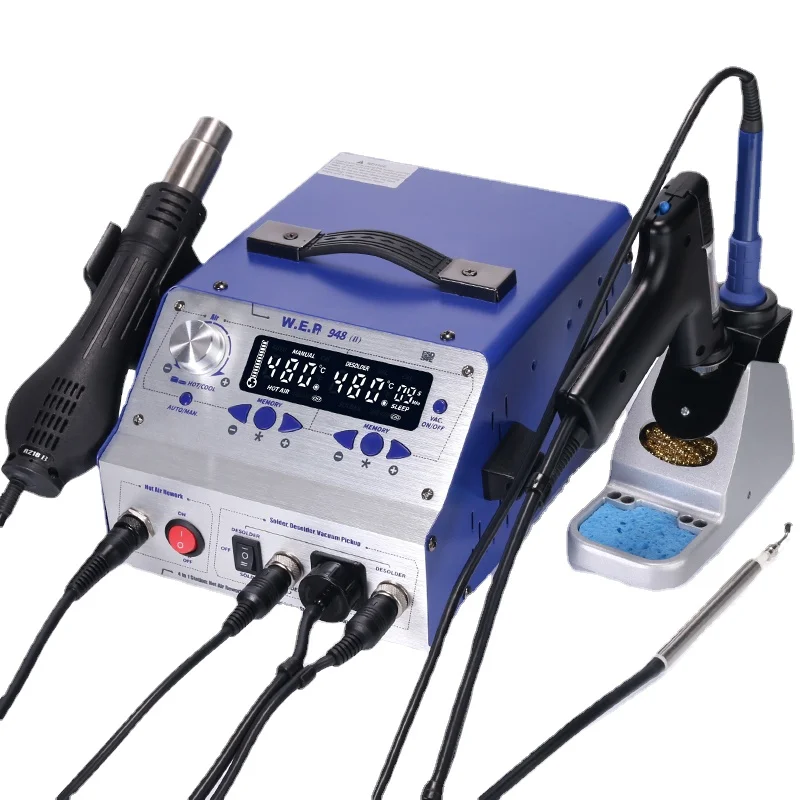 

4 in 1Soldering Station BGA Repair Machine Hot Air Suction desoldering gun