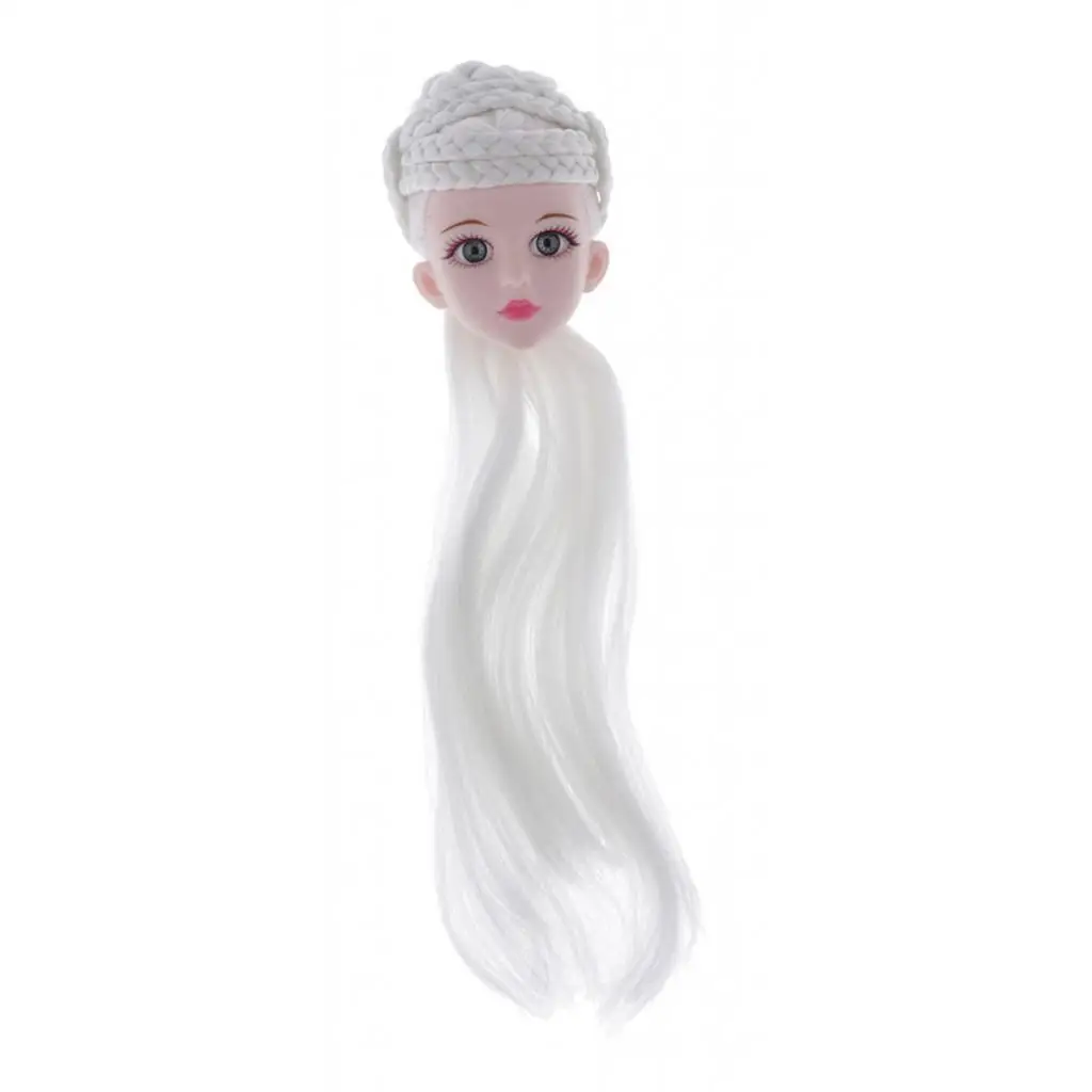 1/4 BJD девочка кукла макияж голова с искусственными волосами Сделай Сам часть тела