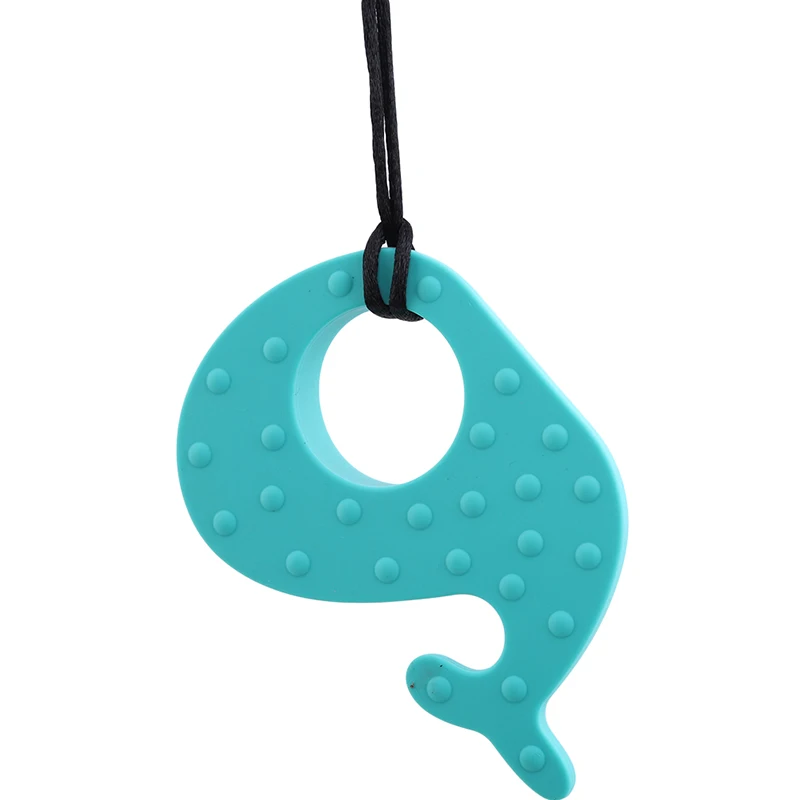 Teeth 10 PCS Baby Whale Silicone Teether Pendants BPA Food Grade Chew DIY Necklace Toys Animals | Мать и ребенок