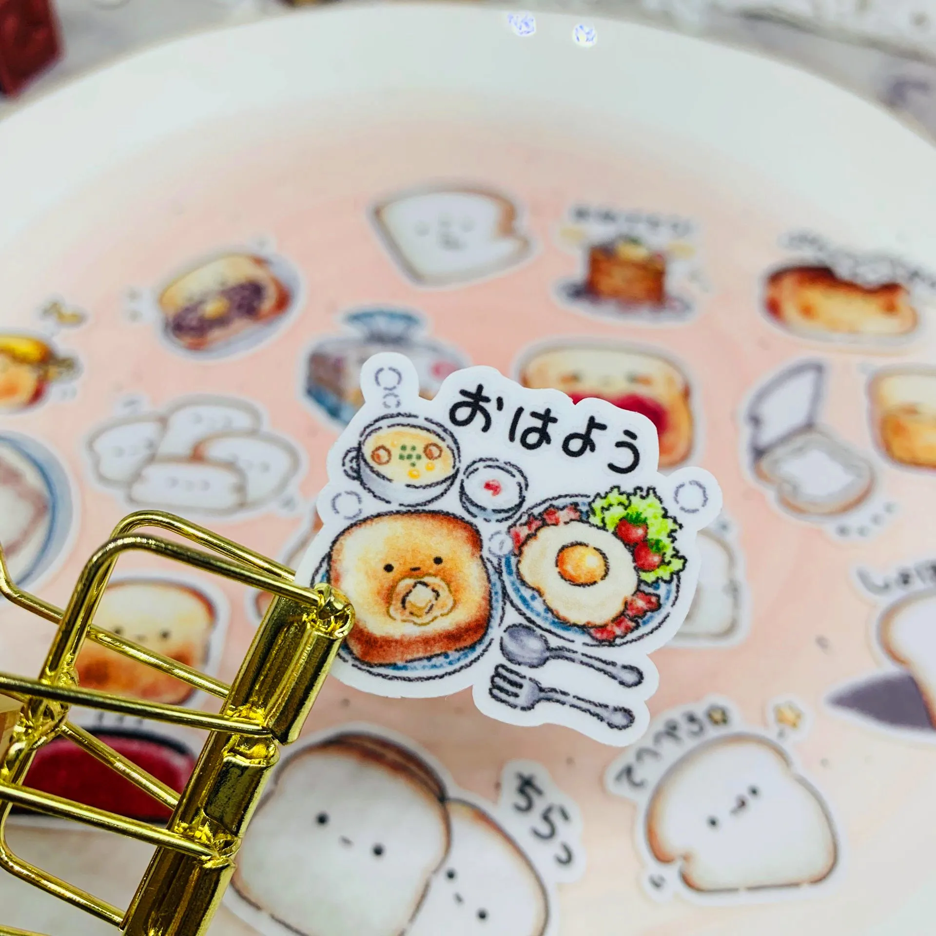 42 PCS Cute bread toast expression paper stickers crafts and scrapbook children's toys book decoration DIY | Игрушки и хобби