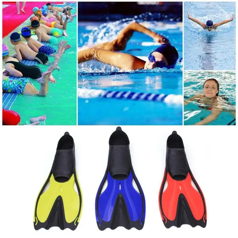 

Swimming Diving Snorkeling Training Short Fins Breaststroke Fins Silicone Freestyle Fins Duck E6V2