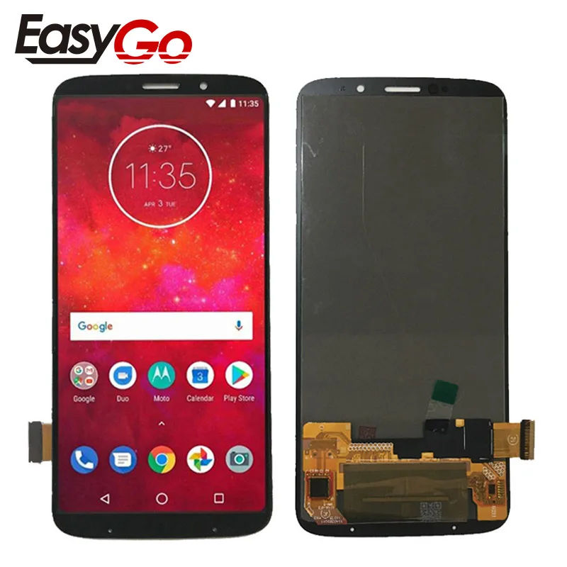 Запасные части для Motorola Moto Z3 Play жк-дисплей с кодирующий преобразователь сенсорного экрана в сборе