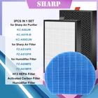 3 PCS очиститель воздуха Sharp KC-A50JW KC-A51R-B KC-A50EUW фильтр-увлажнитель HEPA Filter FZ-A51HFR FZ-A51DFR