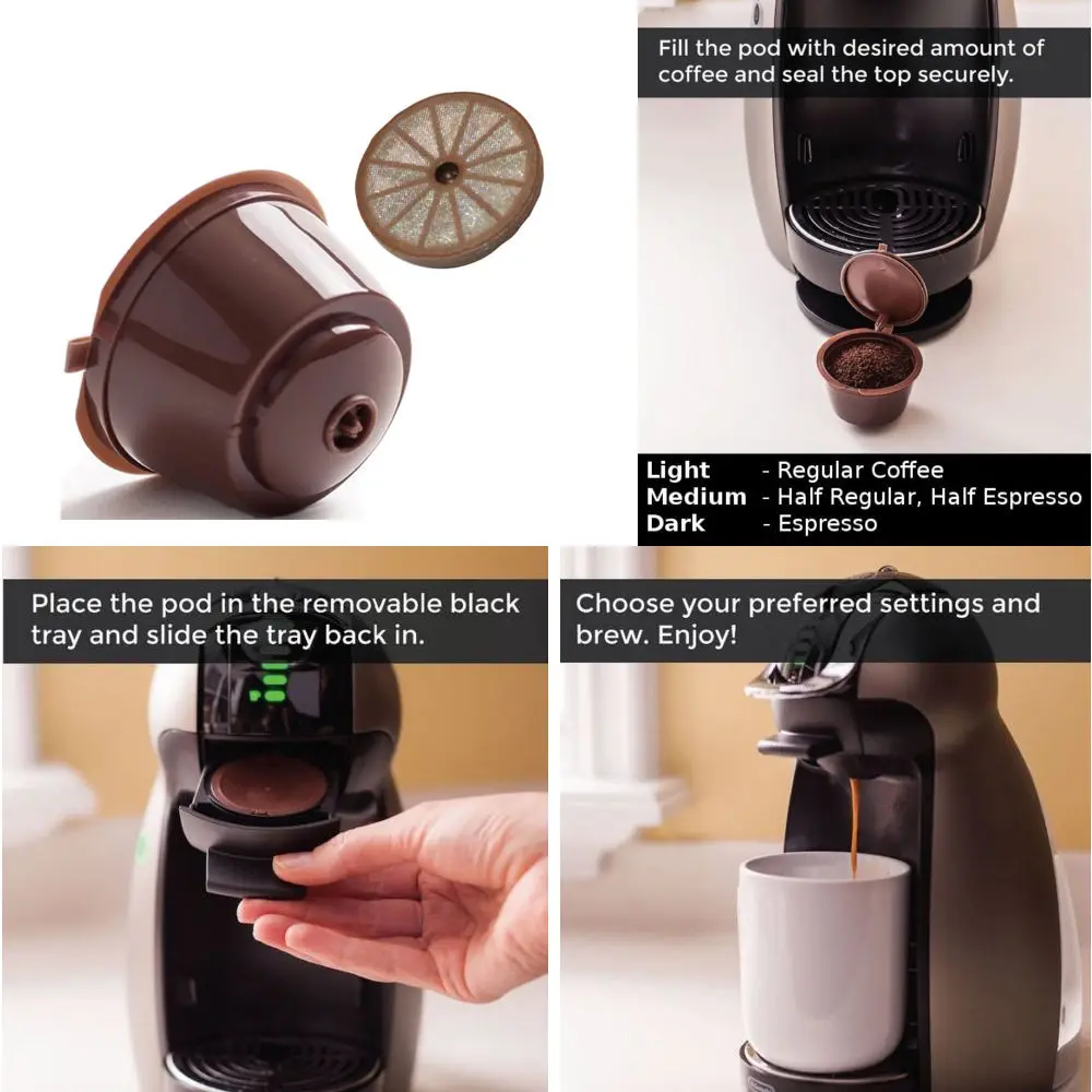 3 шт./lotRefillable Dolce Gusto Кофе Капсула Nescafe Dolce Gusto многоразового пользования капсулы Dolce капсулы с 1 предмета кофейные ложки