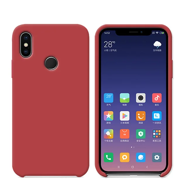 Официальный жидкий силиконовый чехол для Xiaomi 9 SE 6 8 Lite Mix 2 2s 3 Max 3 Note 3 Официальный чехол для Redmi Note 7 4X S2 5 5A Capa - Цвет: Camellia