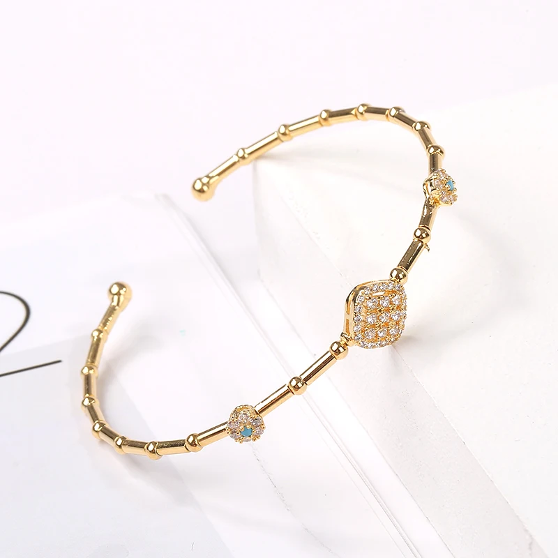 

New Fashion Trend Sweet Simple Bamboo Joint Opening Bracelets Bangle For Women Student Girlfriend Net Red Creative Party Jewelry
