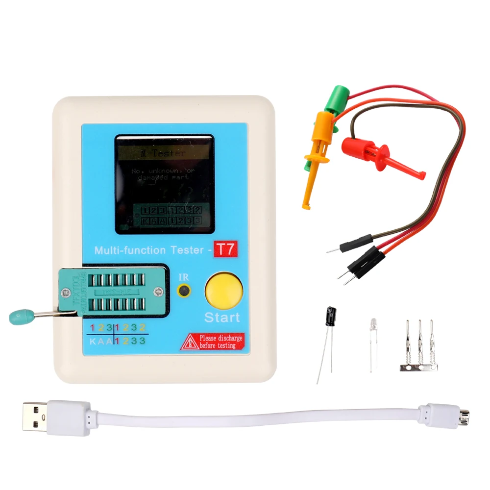 Тестер транзисторов TFT тестер емкости триодов диодов ESR NPN PNP MOSFET ИК