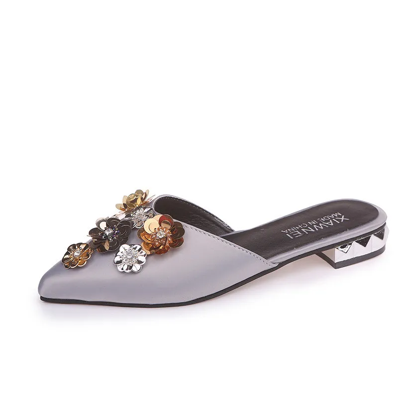 Сандалии женские на плоской подошве удобные тонкие босоножки с квадратным