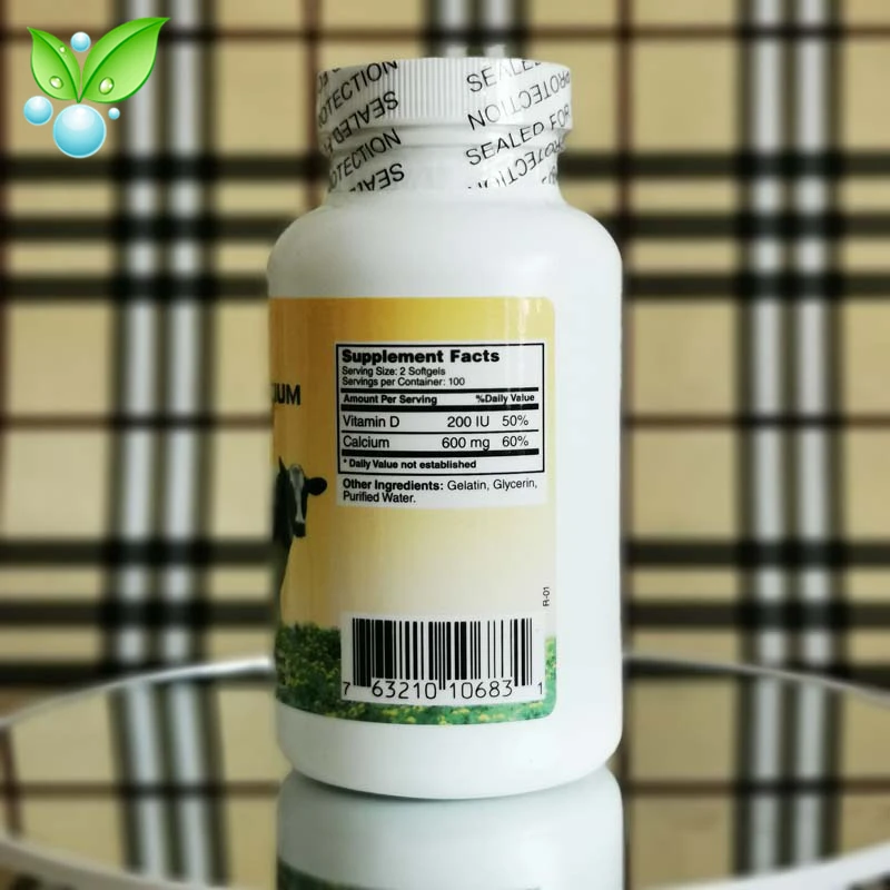 

American Original NU-HEALTH NCB Liquid Calcium Soft Capsules Milk Calcium + D Easy to Absorb Calcium Tablets for Old People