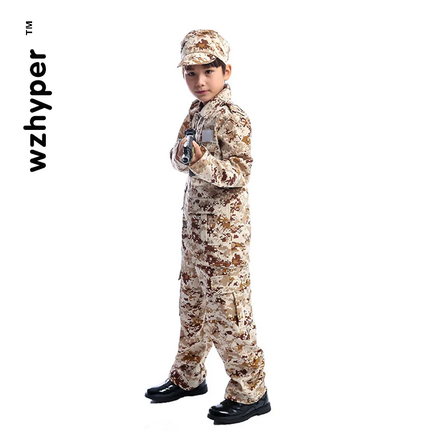 Армейская камуфляжная униформа для мальчиков одежда детей скаутская